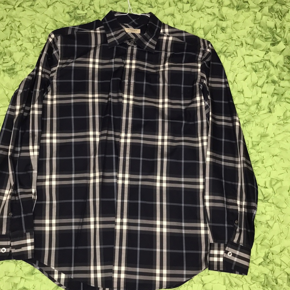 Burberry Men shirt size L Navy